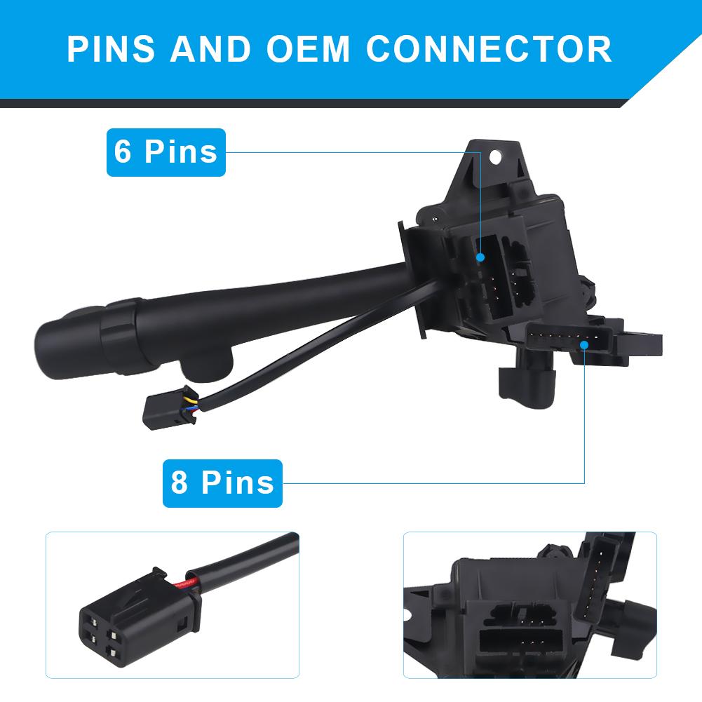 12450067 Turn Signal Switch Cruise Control For Chevrolet GMC Cadillac Cruise Control Wiper Arm Turn Signal Switch 2012043 D6299A