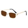 Small Sun Glasses Narrow Shades Eyewear Vintage Square Sunglasses  Unisex