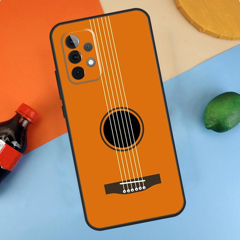 Guitar Music Case For Samsung Galaxy A54 A34 A14 A51 A71 A13 A23 A33 A53 A73 A12 A22 A32 A52 Cover