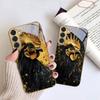 Brave Golden Rooster For Samsung Galaxy S20 FE S21 S22 S23 Plus S24 Ultra S25Ultra S21+ S9+ S22Plus Golden glass phone case