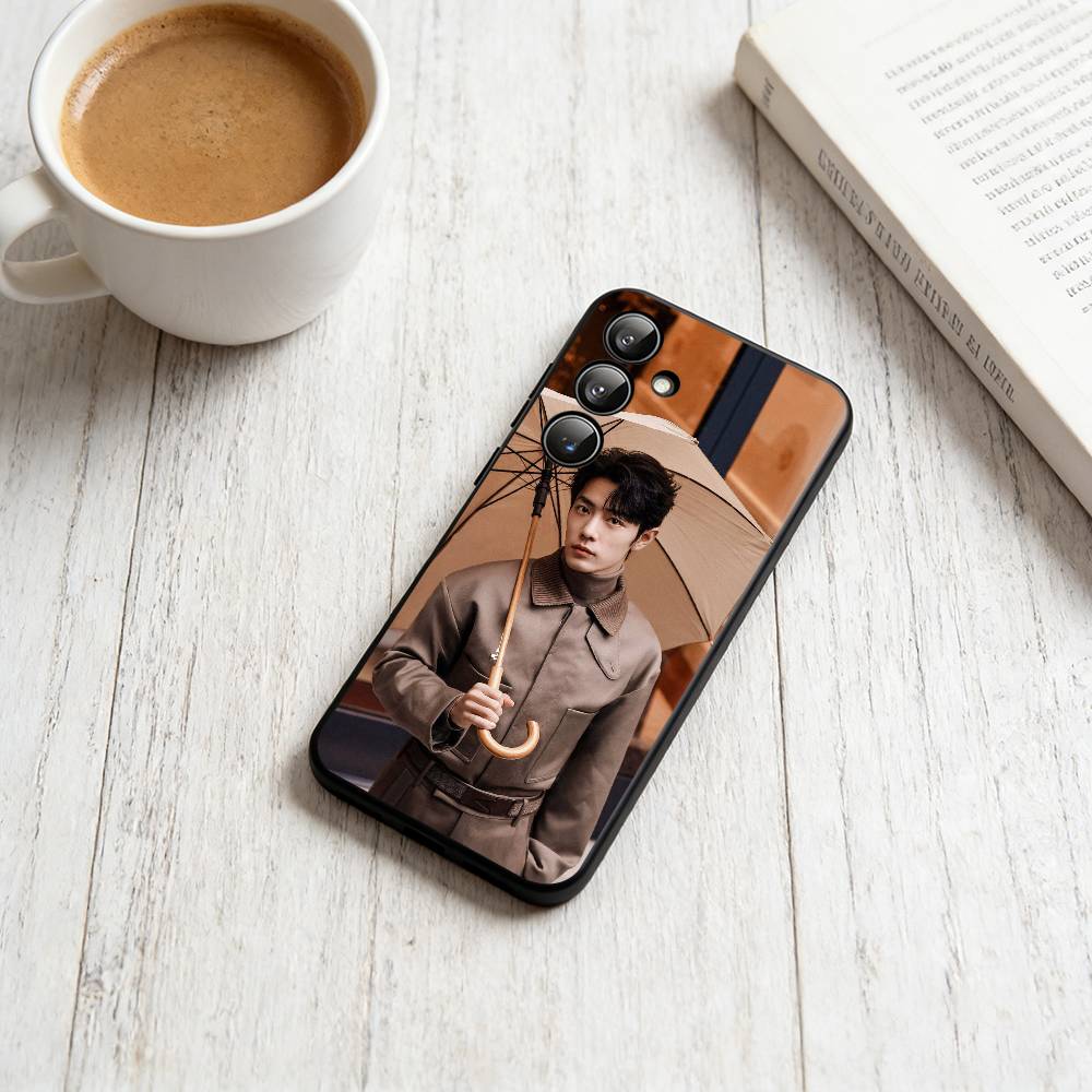 

S-Sean Xiao Xiaozhan Phone Case Black Silicone Soft For Samsung Galaxy A73,A72,A71,A70,A53,A52,A51 Samsung a52
