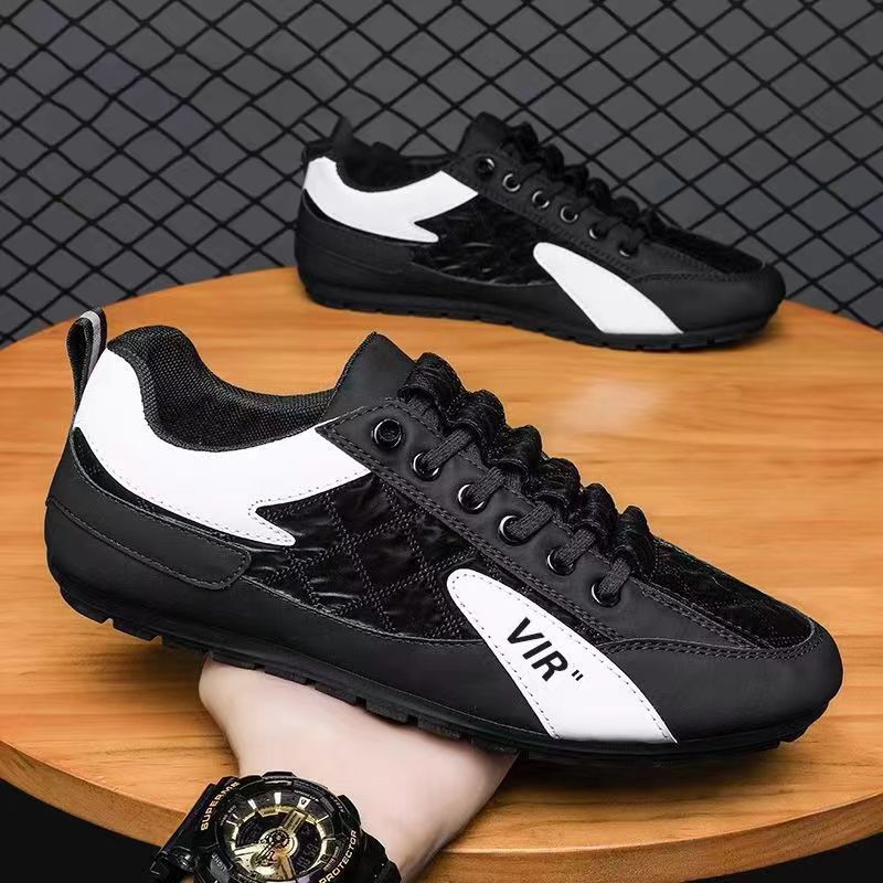 New One-foot-punched Doudou Men's Shoes Breathable Casual and Versatile Fashion Trendy Soft Sole Light Shoes