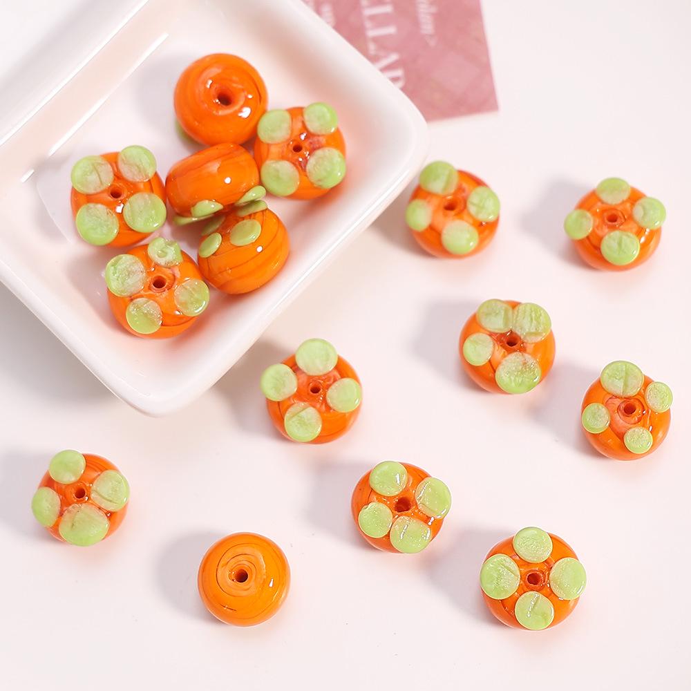 Creative Glass Fruit Beads for Handmade DIY Strawberry Apple Jewelry Necklace and Bracelet Accessories