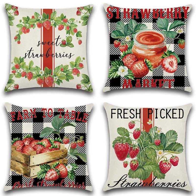Christmas Pillow Home European Linen Sofa Cushion Cushion New Pillow Case