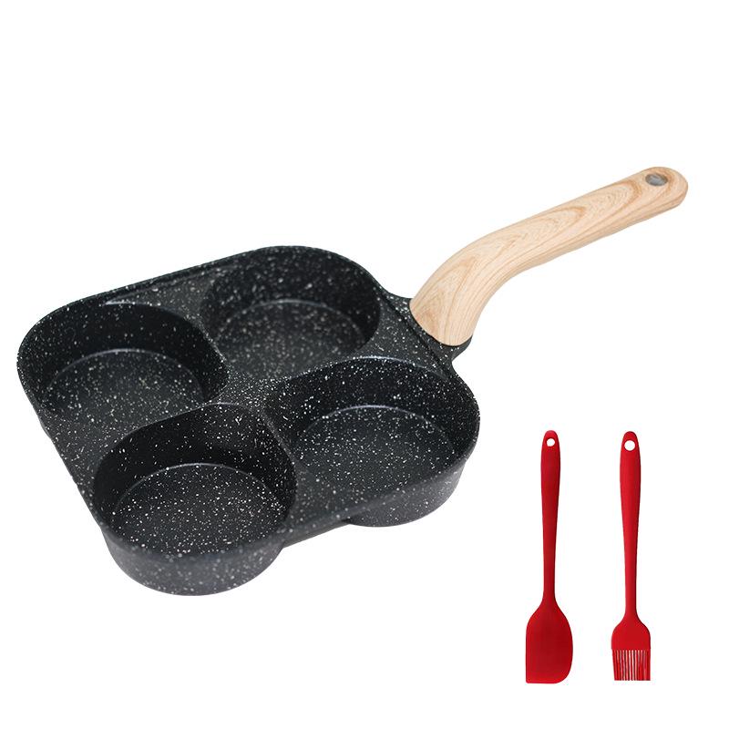 Vierloch-Antihaft-Maifanstein-Eier- und Burgerpfanne