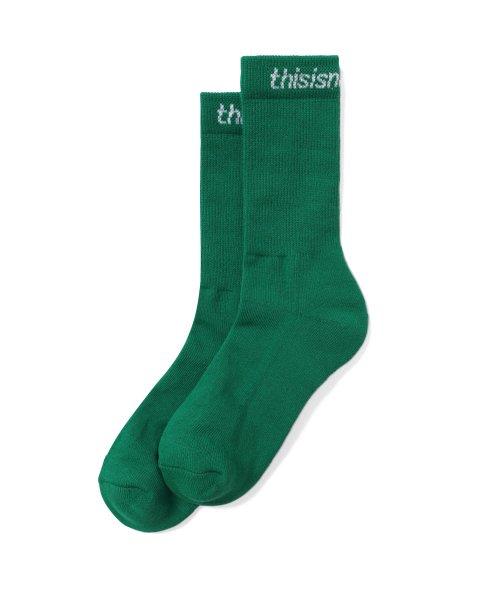 Thisisneverthat Sp Logo Socks 3pack Green M