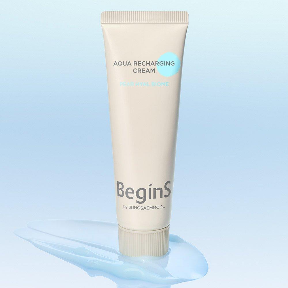Begins by Jeong Saemmul Aqua Recharging Cream (Aqua Recharging Cream 5ml + Clear Pads (2 pieces) provided)