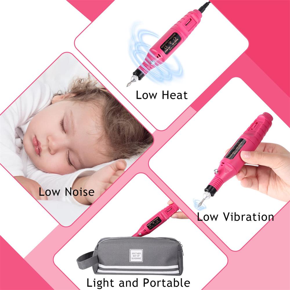 Nail Grinding Machine Set Strong Electric Nail Drill Machine Grinding Equipment Milling Cutter For Manicure Pedicure Polishing