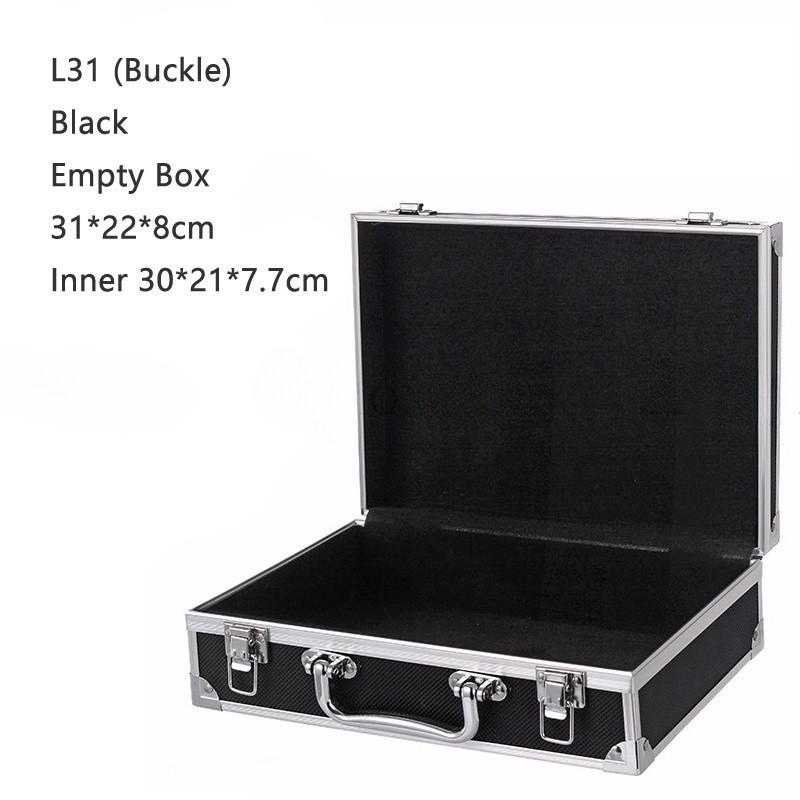 Handheld Tool Box with Lock Portable Aluminum Carry Case Password Safety Equipment Instrument Storage Travel