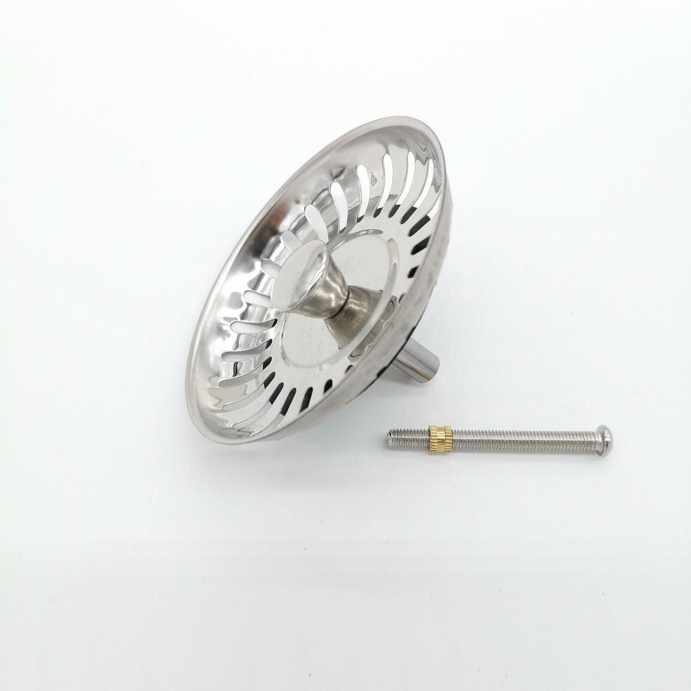 Hot New Sink Drain Waste Stainless Steel & Rubber Stylish Useful Kitchen
