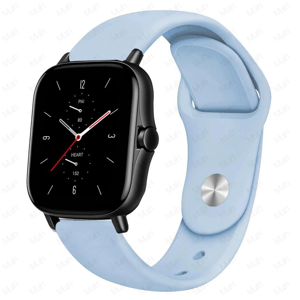 20mm/22mm Silicone Band For Amazfit GTS 4/3/2/2e/2 4 Mini GTR 4/2/3 Pro/47mm/stratos 3/2 Watch Bracelet Correa Amazfit Bip Strap