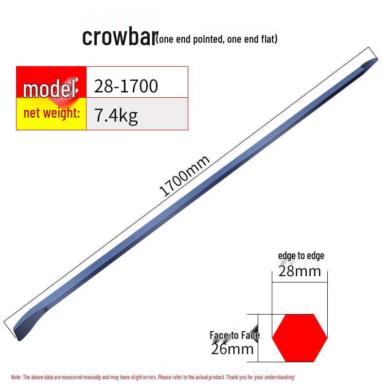 Chunsen Heavy-Duty Multi-Function Flat Head Pry Bar 1