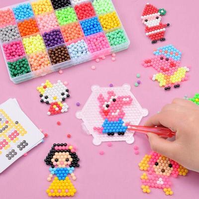 Magisches Wassermist-Perlen-Set: Kreative handgefertigte DIY Bügelfreie Perlen für das pädagogische Spiel von Kindern