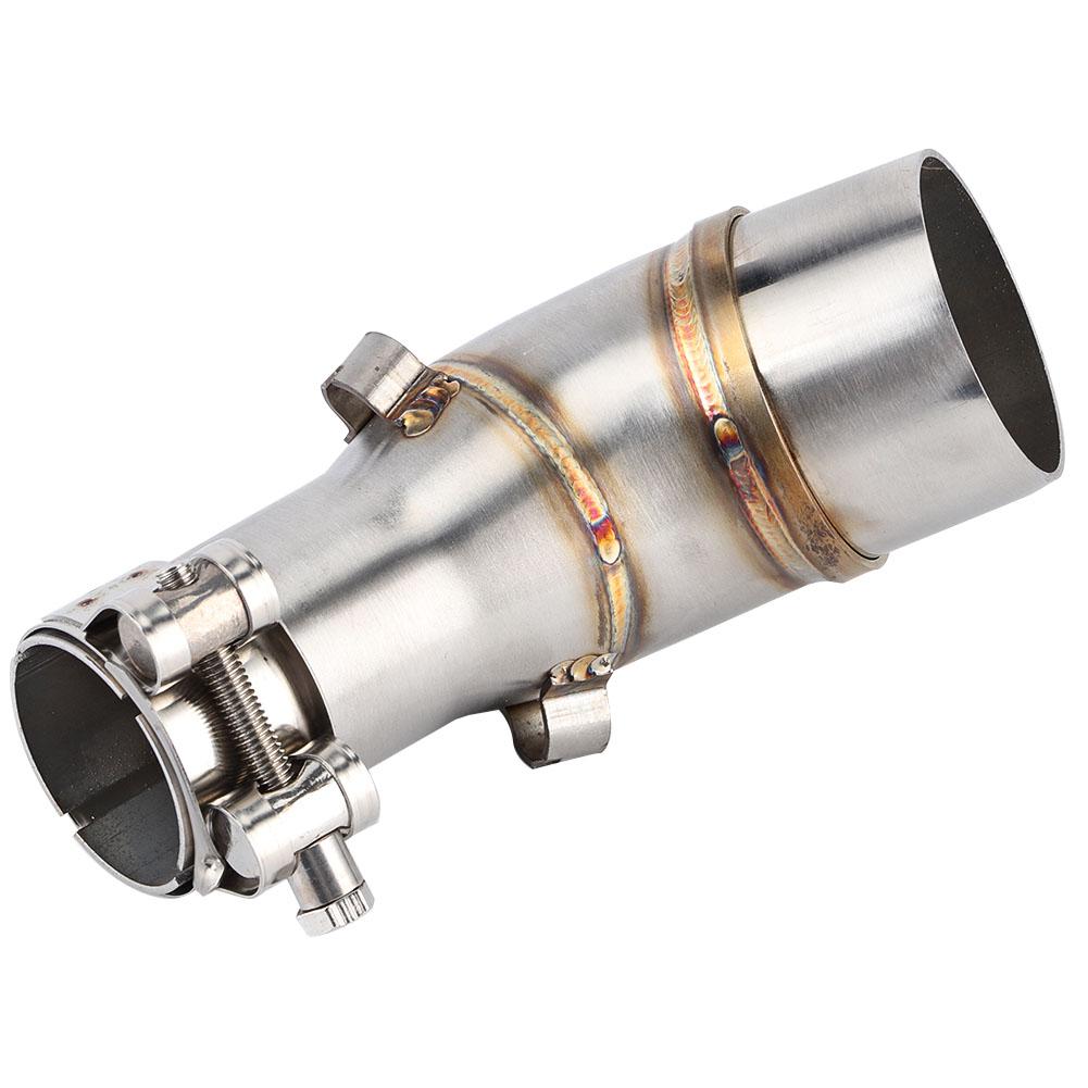 Motorcycle Slip On Exhaust Middle Link Pipe Adapter Connector for Yamaha R25 R3 20132016