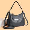 Retro single shoulder armpit bag large capacity tote bag women's soft leather oblique span bag women's versatile high-end mother bag