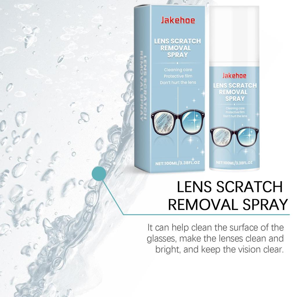 Lens Scratch Remover Repair Abrasion Scratch Renovation Eyeglass Lens Glass Blur Conditioner 100ml