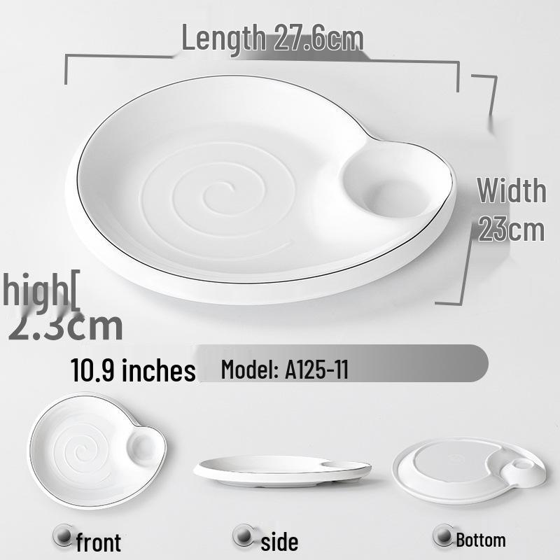 

Набор тарелок А5 из меламина под фарфор: Включает обеденные, закусочные, уксусные, KTV и коммерческие тарелки.