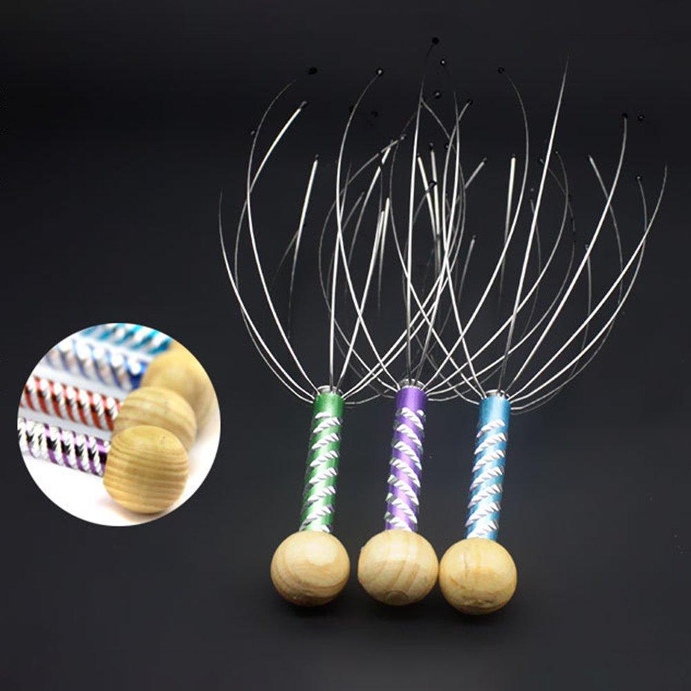 KMMM Relaxing Head Massage Head Grabber Engraved Steel Wire Head