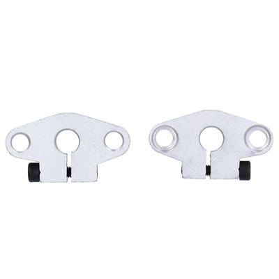 2 Piezas Soporte de Eje de Riel Lineal Montaje de Brida Soporte Horizontal Cromado para CNC SHF8