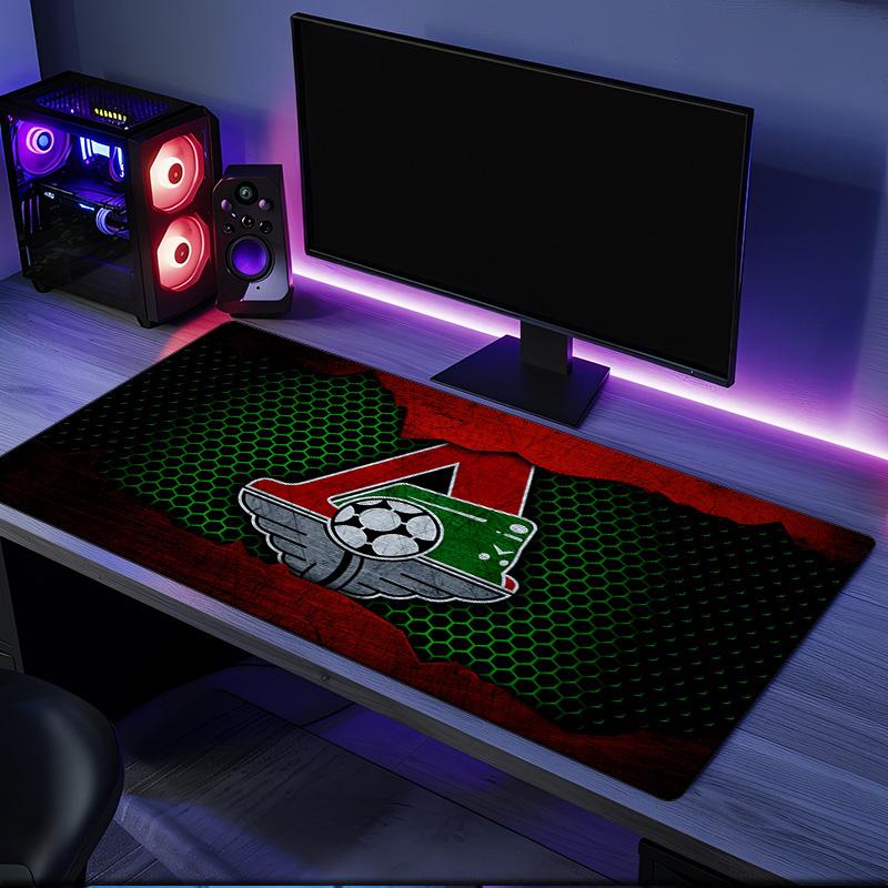 Lokomotiv Moscow mouse pad, rubber base, esports desk mat, mouse pad for gamers and office use, gaming desk , easy to clean mat
