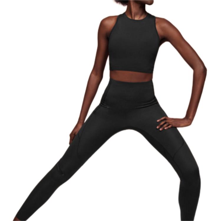 On Movement Tights Lg 2 Solid High-Waisted Nine-Point Sports Pants Women Tights Black 1WE11900553