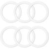 6 Pcs Gasket Seal Rings for Bialetti Moka Express Dama 6 Cups - Spare Food Grade Silicone Sealing Rings for Aluminium Stovetop Coffee Maker Pots