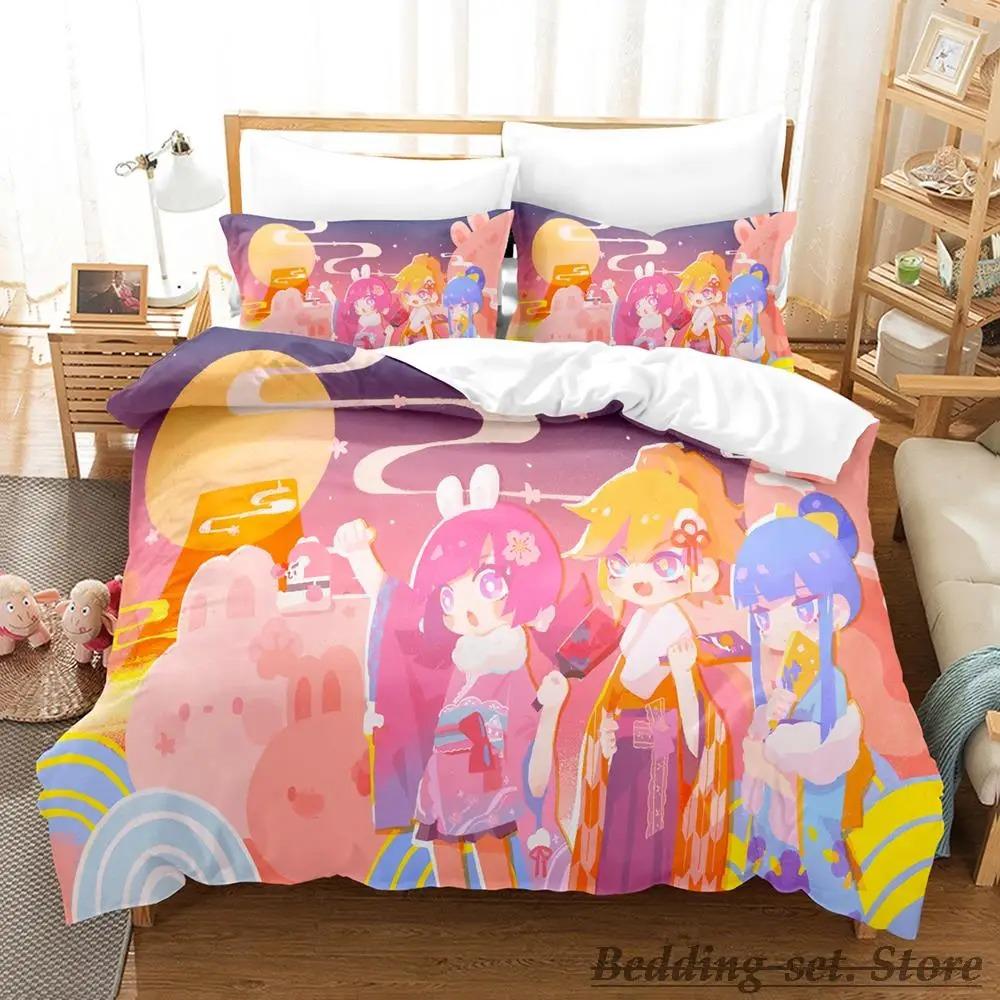 Muse Dash Bedding Set Single Twin Full Queen King Size Bed Set Adult Kid Bedroom Duvetcover Sets Anime Parure De Lit Bed