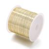 10 Metri/Rotolo Filo di Rame Placcato Oro 18K Braccialetto Collana Corda Intrecciata Per Fascette Fai-da-te Filo per Perline Creazione di Gioielli