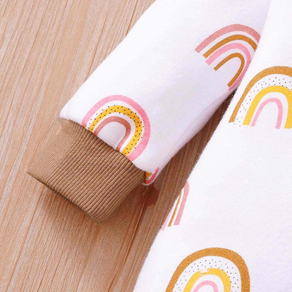 Kapuzen-Strampler für Babys und Kleinkinder: Reißverschluss mit Schleife, Erdbeerdesign, für 0-2 Jahre, Herbst/Winter Strampler.
