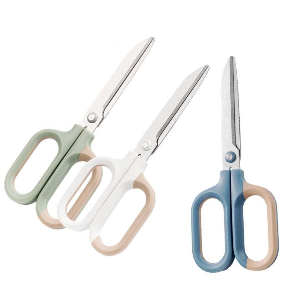 Stainless Steel Household Scissors Large Loop Handle Paper Scissors  Office Accessories
