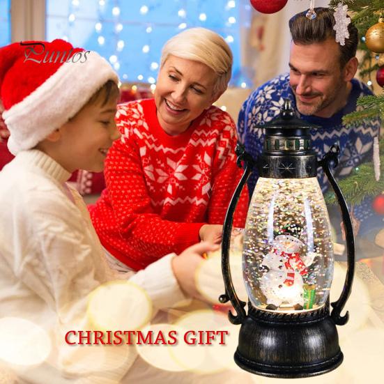 Lanterna di Natale Lanterne Da Tavolo Natalizie Lanterna A Candela Da Esterno Vintage Decorativa Con Luce