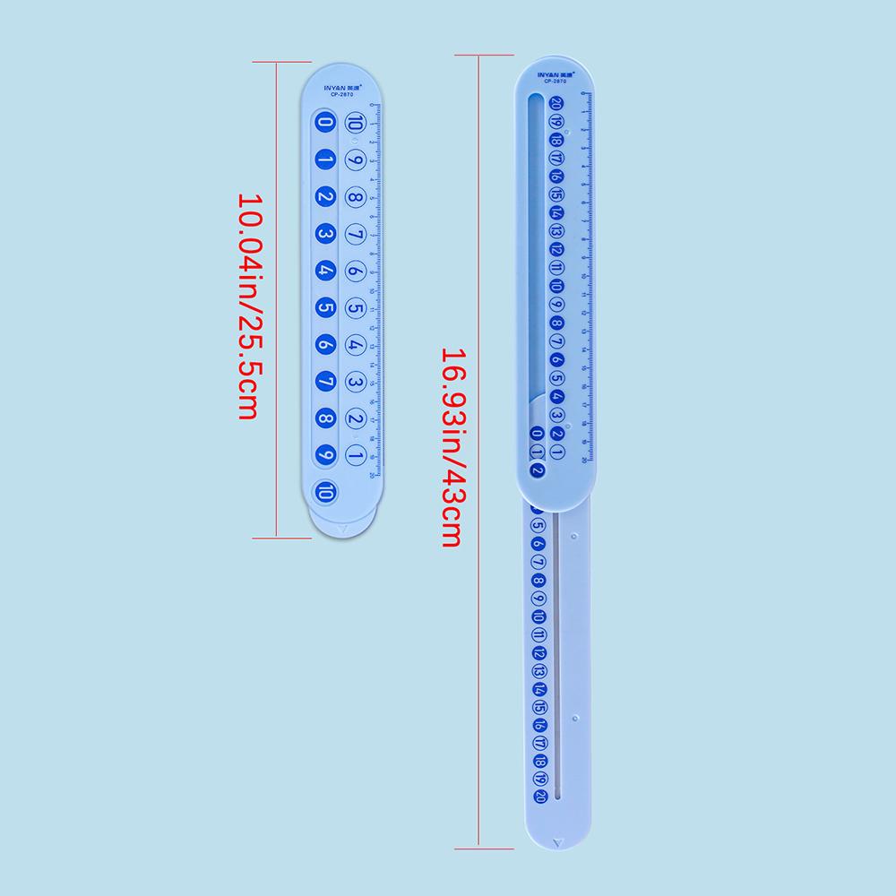 Mathematical decomposition ruler, numerical addition and subtraction, arithmetic teaching tool