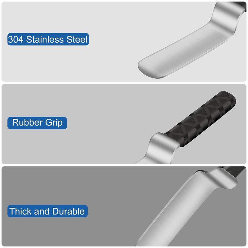 Car Dent Repair Tool Stainless Steel Z-Type Rubber Handle Leveling Flapping Pad Body Dent Removal Tool