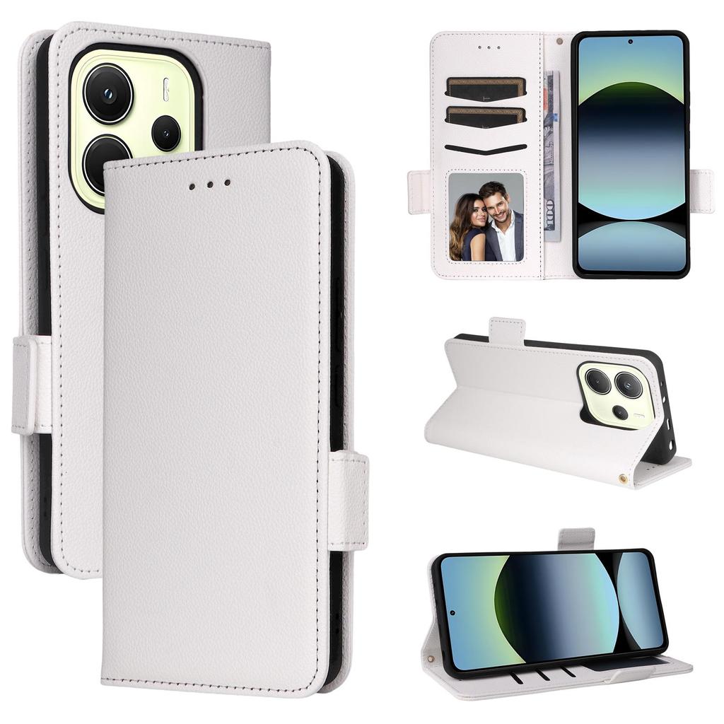 Leather Flip Cover For Xiaomi Redmi Note 14 4G Leather Case Shockproof Wallet Shockproof Bumper Covers