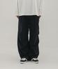 Deoseutoli Pintuck Parachute Pants (Black)