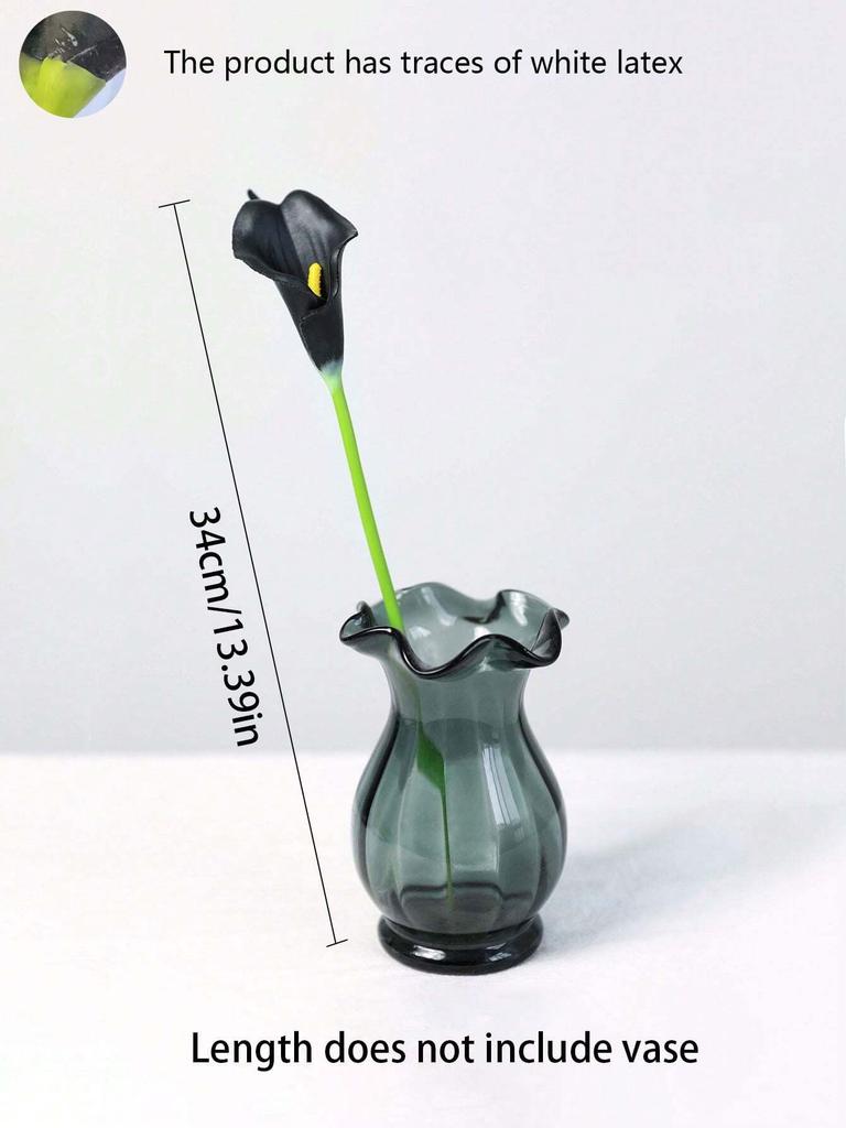 5/10pcs Artificial Flowers Calla Lily Bouquet Real Touch Faux Flower For Home Table Wedding Decoration Halloween Party Decor