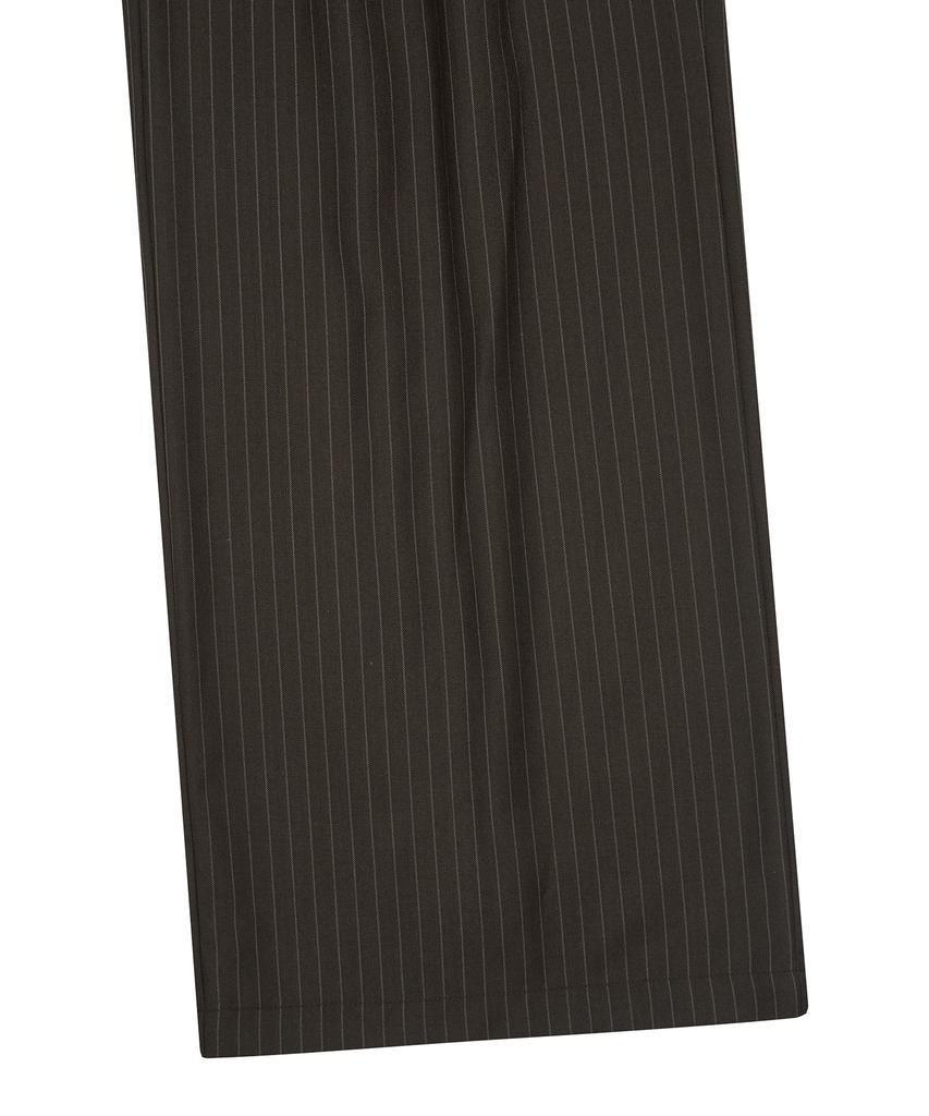 LARTIGENT L19 Check Pleats Wrap Set(Brown)