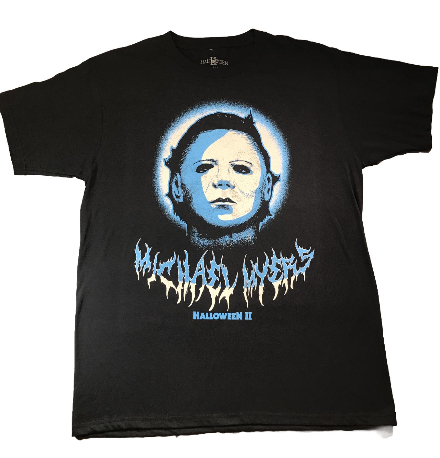 Michael Myers Halloween II T Shirt Size Large Dark Navy Blue XL