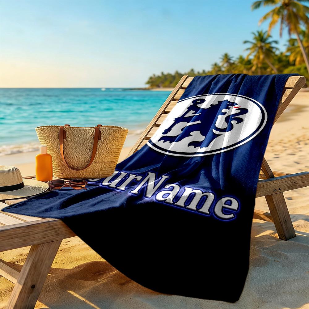 Chelsea Customizable Name Beach Towel High Absorbency & Quick-Dry