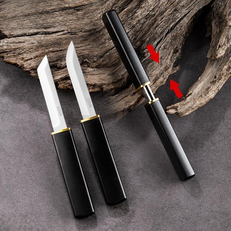 2 Pcs./Complex, Plastic Handle Made of Stainless Steel, Fruit Knife, Collapse Knife, Meat Knife, Butcher, Chopper