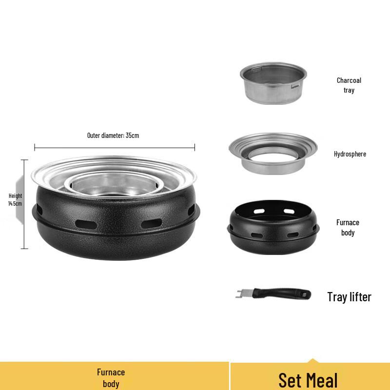 Zhi Shi Portable Charcoal BBQ Grill & Tea Stove