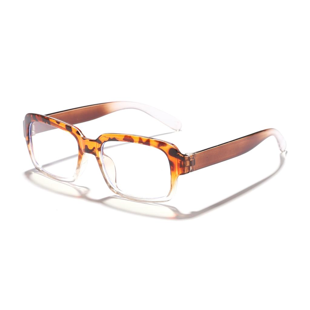 Die neue koreanische Version der rechteckigen böhmischen Blaulicht-Myopiebrille für Männer und Frauen ohne Make-up