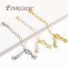 2/4/6Pcs 18K Gold Plated Extension Extended Tail Chains with Lobster Clasps End Caps Findings For DIY Jewelry Making Supplies
