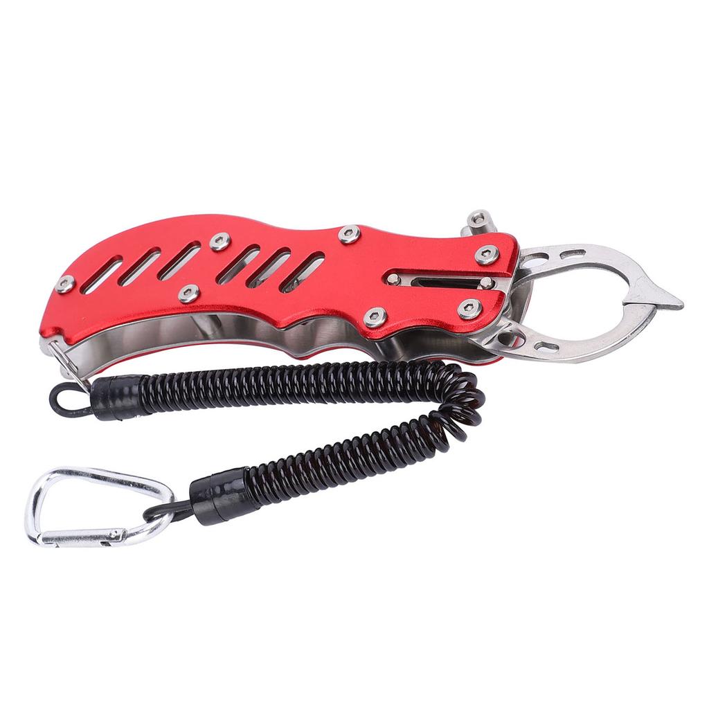 Fish Lip Grabber Portable Fish Grabber MultiFunctional Fish Controller Fishing Accessory(Red )
