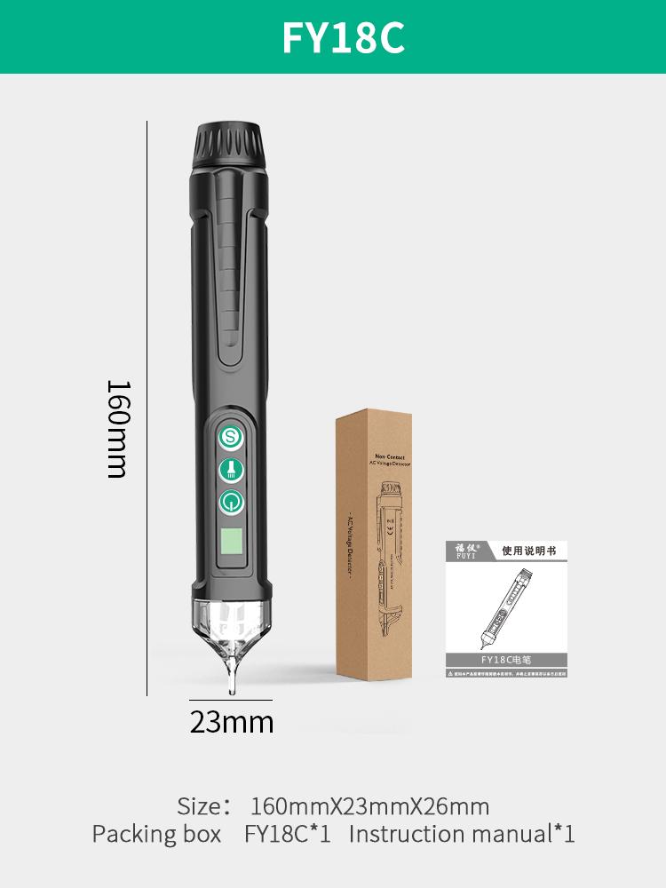 

MASTFUYI AC Voltage Electric Compact Pen Current Testing Pen Circuit Breaker Finder 12V/48V-1000V Voltage Sensitivity Adjustable