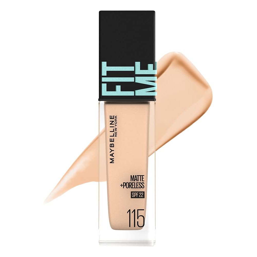 

Maybelline Fit Me Liquid Foundation R 115 30ml - Lightweight, Natural Finish, Long-lasting Coverage