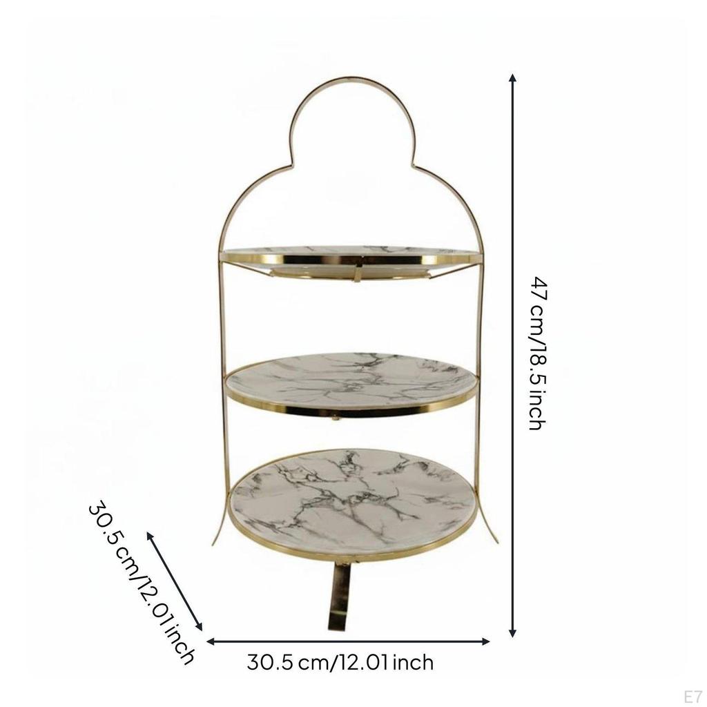 Cake Stand Light Luxury Dishwasher Dessert Holder for Afternoon Tea,