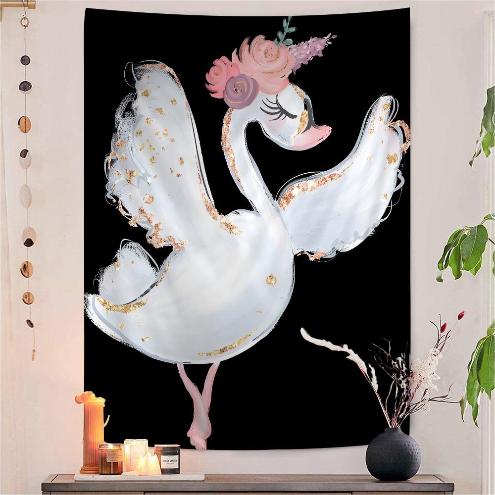 Nordic Ballet Princess Nursery Hanging Bohemian Tapestry Hanging Tarot Hippie Wall Rugs Dorm Japanese Tapestry