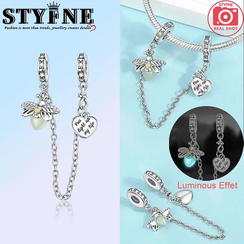 

Животные Домашние питомцы Страховочные цепочки Медь Светящиеся в темноте Светлячки Бусины Для женских украшений DIY Пульсеры Подарок