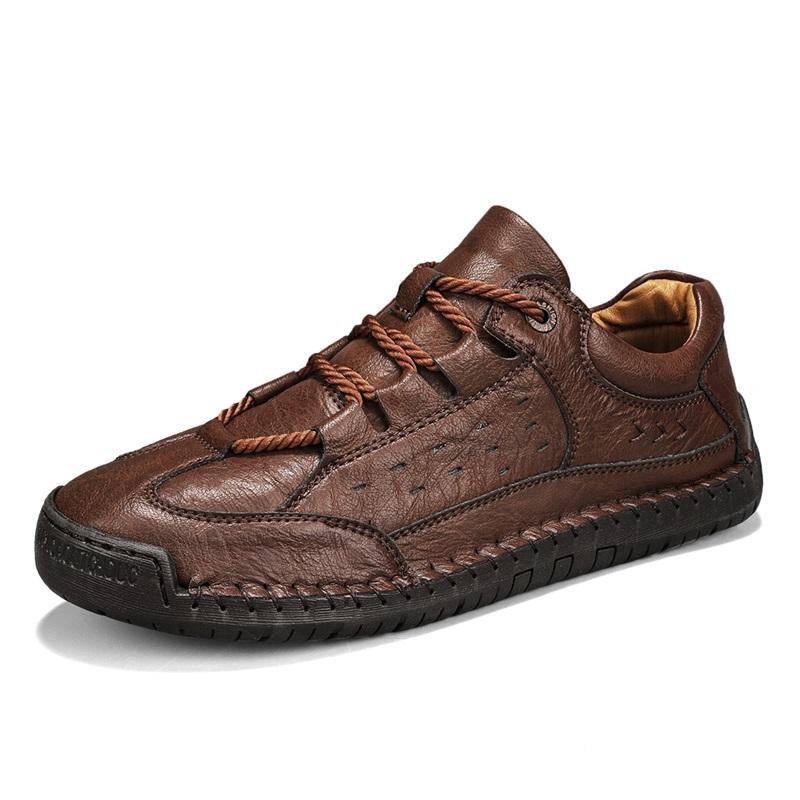 Fashion Shoes for Men Leather Casual Shoes Spring/Autumn Outdoor Hiking Sneakers